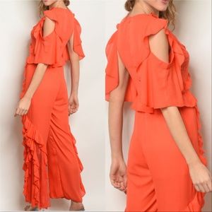 MODA ME COUTURE Pants - SPRING/SUMMER 2019 CORAL JUMPSUIT MODA ME COUTURE Pants - SPRING/SUMMER 2019 CORAL JUMPSUIT